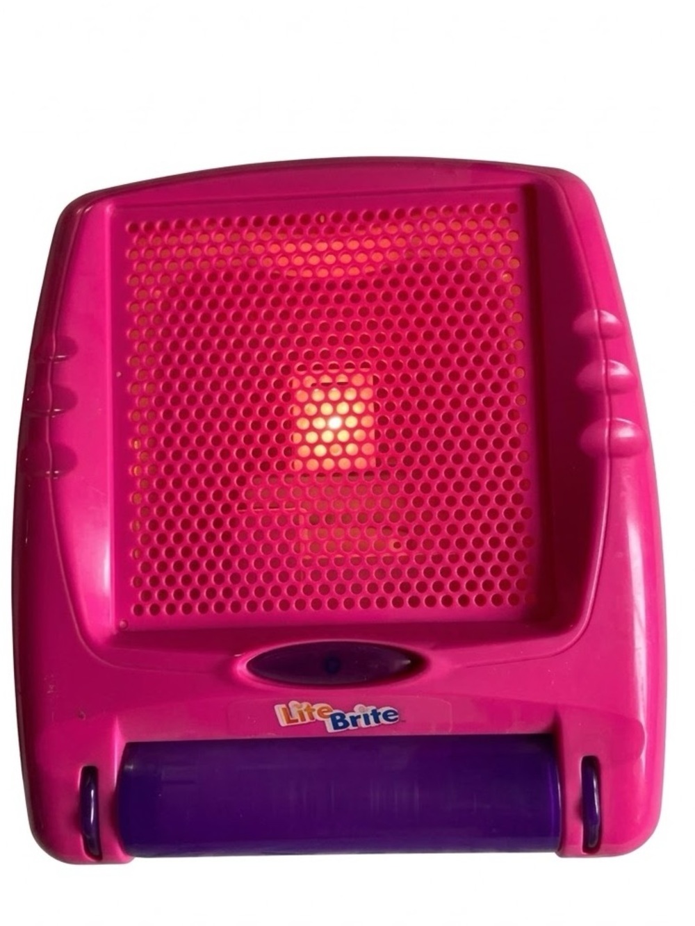 Hasbro Lite Brite Pink And Purple Flat Screen Toy Set Pegs Templates